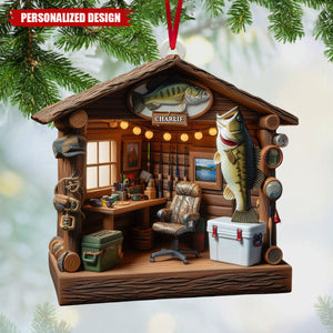 Love Fishing-Personalized Fishing Ornament