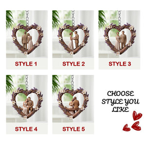 Personalized Couple Heart Keychain-Gift For Couple