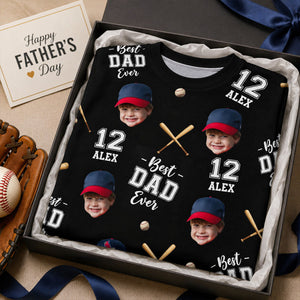 Best Dad Ever Baseball Dad - Personalized Shirt - Heartfelt Gift For Dad, Husband