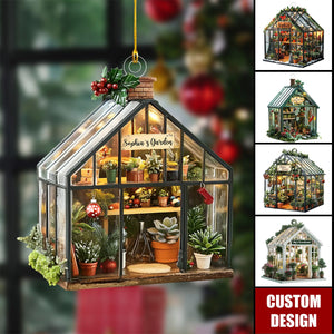 Personalized Greenhouse Christmas Ornament