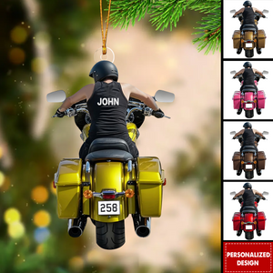 Personalized Motorcycle Christmas Ornament-Gift Idea for Motorcycle Riders and Bike Lovers