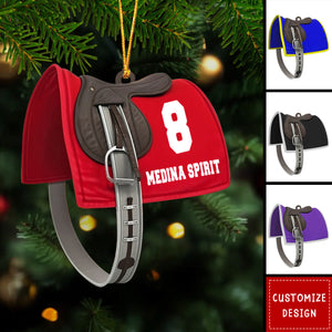 Personalized Horse Racing Saddle Christmas Ornaments - Horse Racing Gifts - 2024 New Release