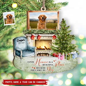 2024 New Release - Heaven is A Beautiful Place - Personalized Memorial Wooden Ornament