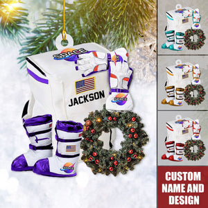 2024 New Release Personalized Astronaut Space Christmas Ornaments -Gifts For Skiing Lover