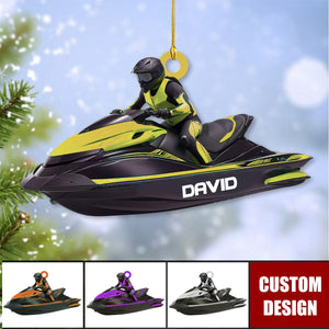 Personalized Jet Boat Ski Christmas Ornament - New Release