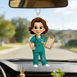 To My Favorite Nurse Personalized Car Hanging Ornament - Gift For Nurse