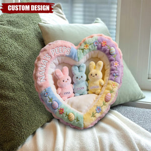 Perfect Gift For Mom, Grandma - Personalized Grandma Faux Fur Shaped Pillow