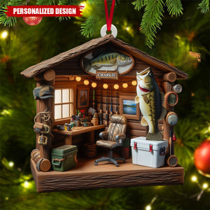 Love Fishing-Personalized Fishing Ornament