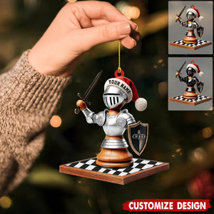 Personalized Chess Knight Christmas Ornament-Gift for Chess Lovers-2024 New Release