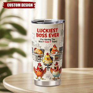 Boss Chicken Office Tumbler - Personalized Gifts For Boss