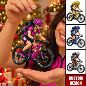 Personalized Just a Girl Who Loves Cycling, Cyclist Gift, Bike Lover Gift, Creative Girl Gift, Gift for Riders and Biking Lovers