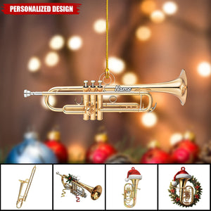 Personalized Trumpet Ornament-Gift For Trumpet Artist Trumpet Lover-New Release
