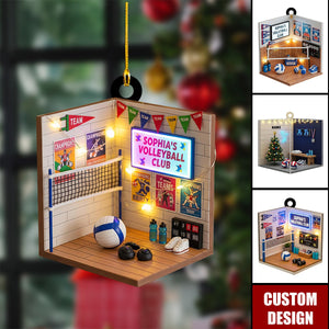 Personalized Volleyball Club Christmas Ornament - Gift For Volleyball Player