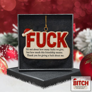 Funny Friendship Christmas Ornament