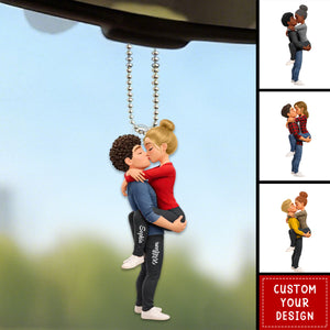 You Are The Missing Piece To My Heart - Personalized Acrylic Car Ornament - Anniversary, Valentine's Day Gift, Gift For Him, Gift For Her