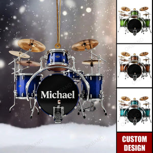 New Release - Personalized Drum Ornament - Gifts For Drummer