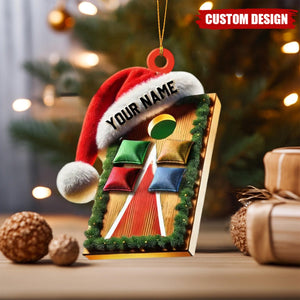 Personalized Cornhole Ornament-Gift For Cornhole Lovers