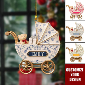 Personalized Baby Carriage Ornament