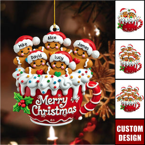 Merry Christmas - Personalized Gingerbread Christmas Ornament, Gift For Family - 2026 New Release