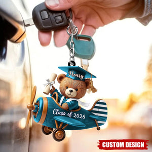 Class of Graduate Airplane Keychain - Gift For Graduates