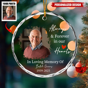 Personalized Photo Memorial Ornament