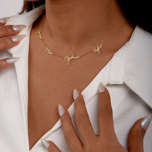 Personalized Multi-Name Family Necklace, Gift For Her