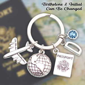 Personalized Travel Keychain, Adventure Gift