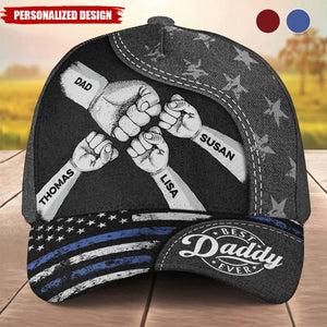 The Power Of Dad Comes From Love-Personalized Classic Cap