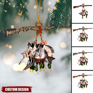 Personalized Duck Hunting Christmas Ornament, Duck Hunting Vest Ornament, Christmas Gift For Hunting Lover