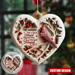Personalized Cardinal Memorial Ornament
