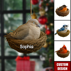 Personalized Christmas Ornament For Bird Lover