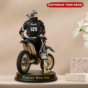 Personalized Motocross Racer Plaque