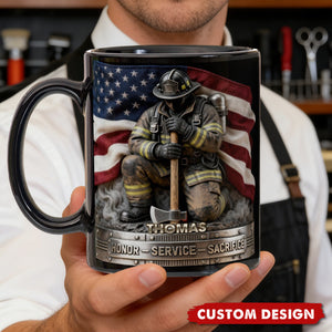 Firefighter Pride Coffee Mug – Personalized Gifts For Firefighter