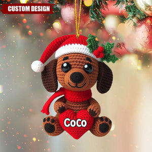 Merry Christmas - Personalized Dog Ornament