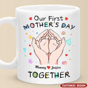 Tiny Toes, Big Love - Family Personalized Mug - Mother's Day Gift For Mom
