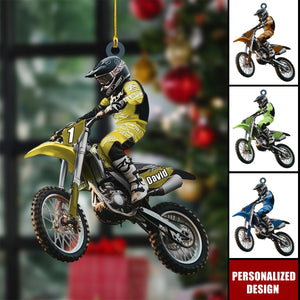Personalized Motocross Ornament Gift For Dirt Bike Rider