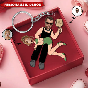 Funny Couple Personalized Keychain