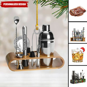 2024 New Release Personalized Alcohol Drink Shaker Ornament