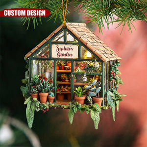 Personalized Greenhouse garden Christmas Ornament-Gifts For garden Lovers-New Release