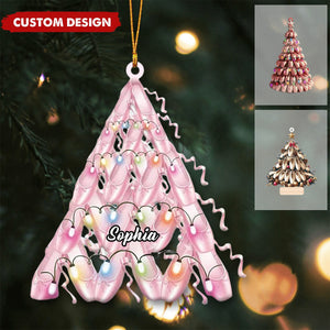 Personalized Ballet Shoes Christmas Ornament, Gift For Ballet Dancers - New Release