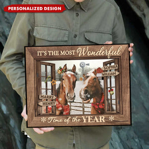 It’s Wonderful Time Of The Year -Personalized Family Member Christmas Poster