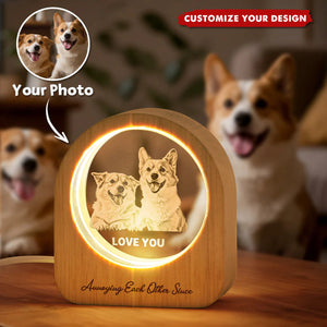 Personalized 3D Crystal Photo Night Light