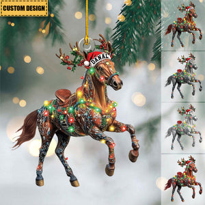 Personalized Horse Christmas Ornament - Gift For Horse Lovers- 2024 New Release