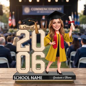 Class Of 2026 2027 Senior - Personalized Wooden Plaque - Graduation Gift For Graduates