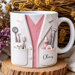 Personalized Dentist Mug, Dental Hygienist Gift