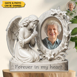 Your Love Is My Forever Light - Memorial Personalized Acrylic Plaque - Sympathy Gift For Family Members