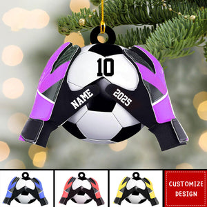 Personalized Soccer Goal Keeper Christmas Ornament - Gift For Soccer Lovers - New Release