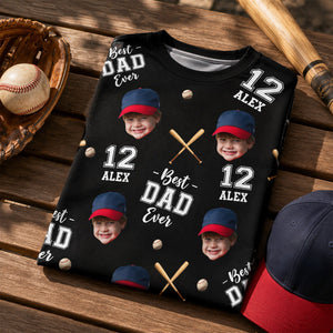 Best Dad Ever Baseball Dad - Personalized Shirt - Heartfelt Gift For Dad, Husband