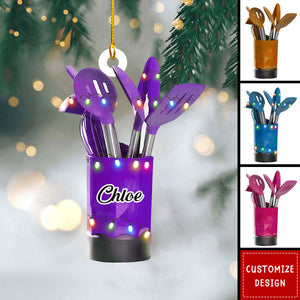 Personalized Kitchen Utensil Christmas Ornament Gift For Cooking Lovers - 2024 New Release