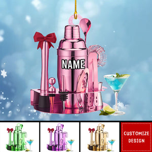 Personalized Bartender Kit Christmas Ornament Gift For Bartender - 2024 New Release